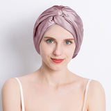 100% Mulberry Silk Sleep Cap For Women Pure Silk Turban