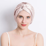 100% Mulberry Silk Sleep Cap For Women Pure Silk Turban