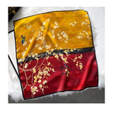 100% Pure Mulberry Silk Square Head Scarf For Women