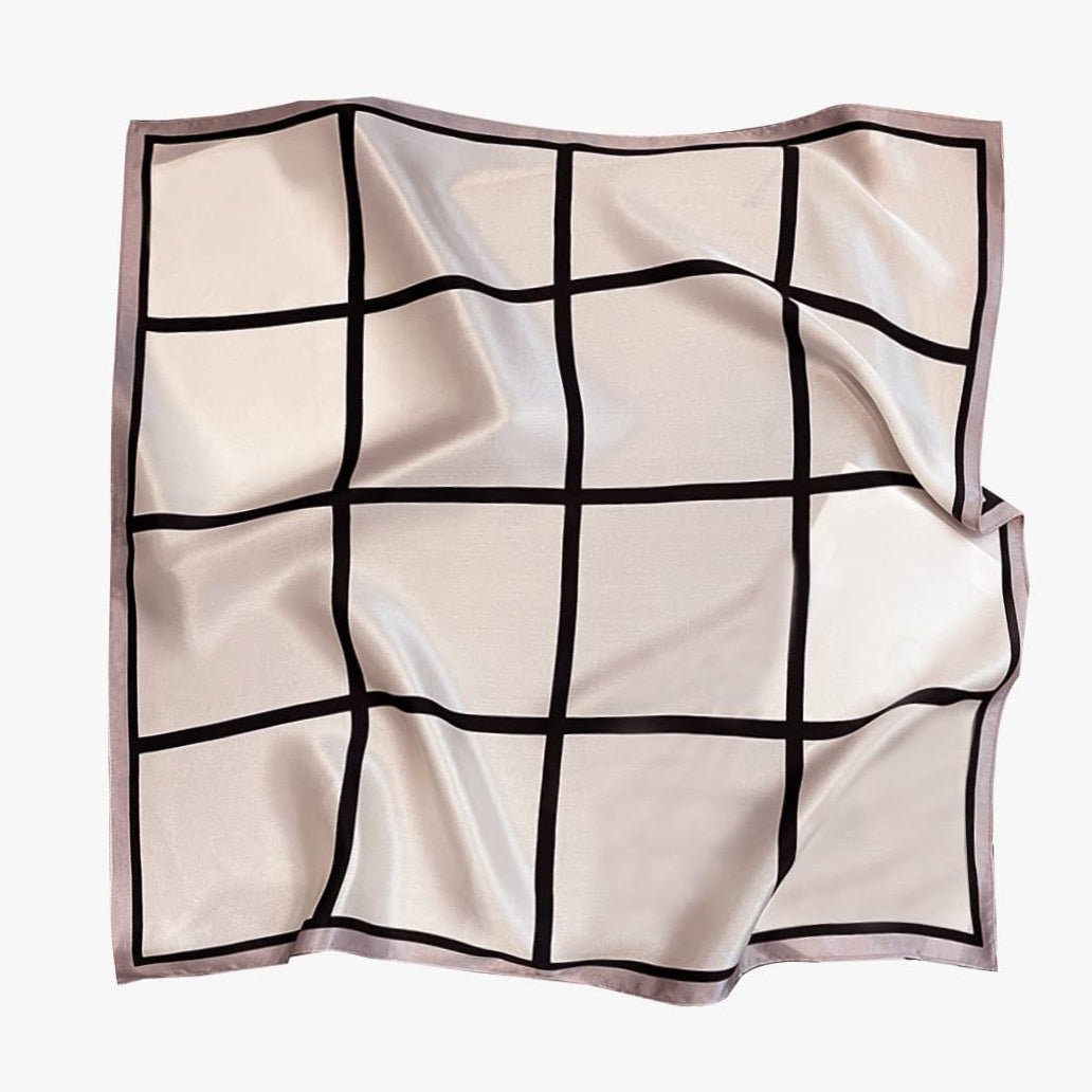 100% Pure Mulberry Silk Square Head Scarf For Women