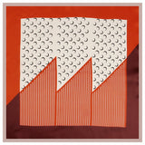 21''x21'' Womens Silk Chic Printed Square Silk Scarf