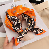 21''x21'' Womens Silk Chic Printed Square Silk Scarf