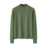 Womens Mock Neck Cashmere Sweater Long Sleeve Cashmere Knit Pullover