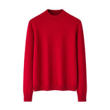 Womens Mock Neck Cashmere Sweater Long Sleeve Cashmere Knit Pullover
