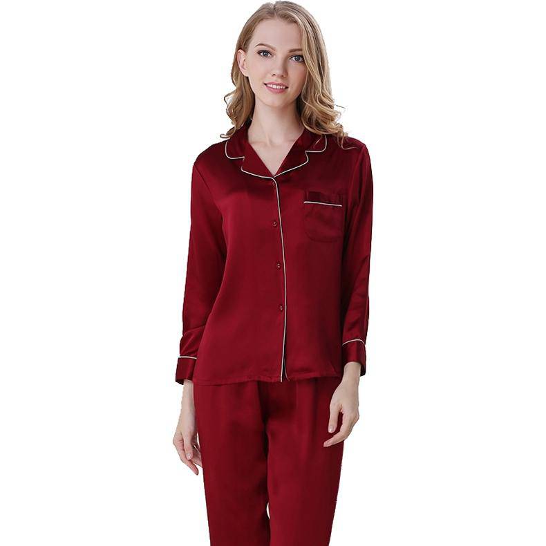 Silk Pajamas Long Mulberry Silk Two - piece Silk Pyjamas Set