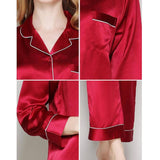 Silk Pajamas Long Mulberry Silk Two - piece Silk Pyjamas Set