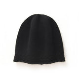Braided Edge Pure Cashmere Beanie Hat Cashmere Winter Hat