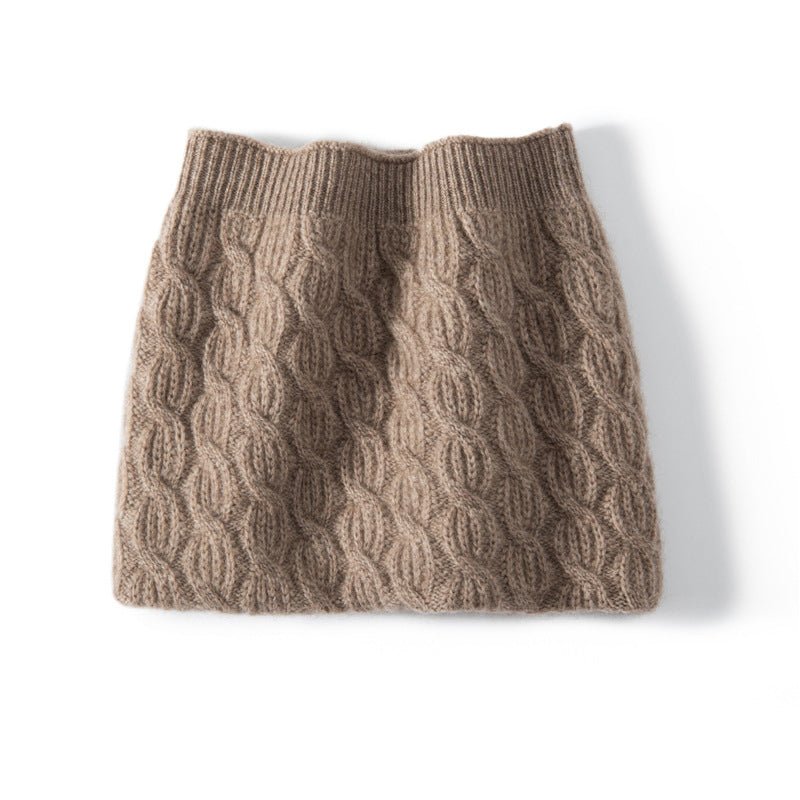 Cable Knit Cashmere Neck Warmer Snood Cashmere Neck Gaiter Cashmere Scarf