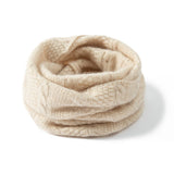 Cable Knitted Cashmere Neck Gaiter Cashmere Neck Scarf for Couple Winter Gaiter