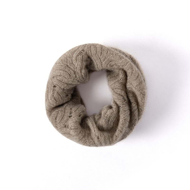 Cashmere Neck Gaiter Pure Cashmere Scarf for Men and Women Interlocking Braided Knit