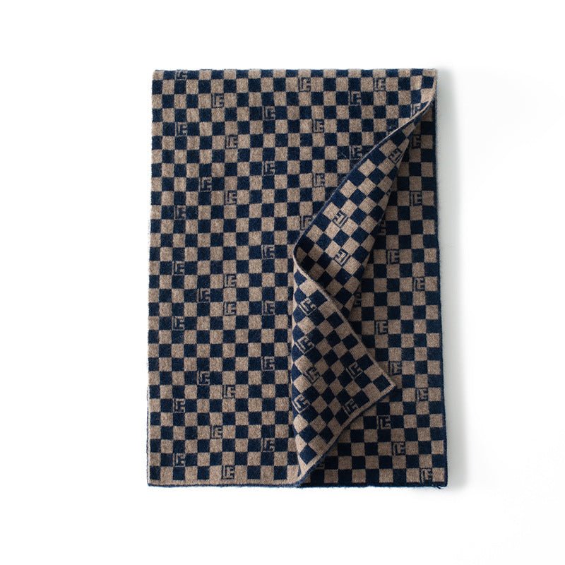 cashmere scarf for men and women cashmere knitted plaid scarves