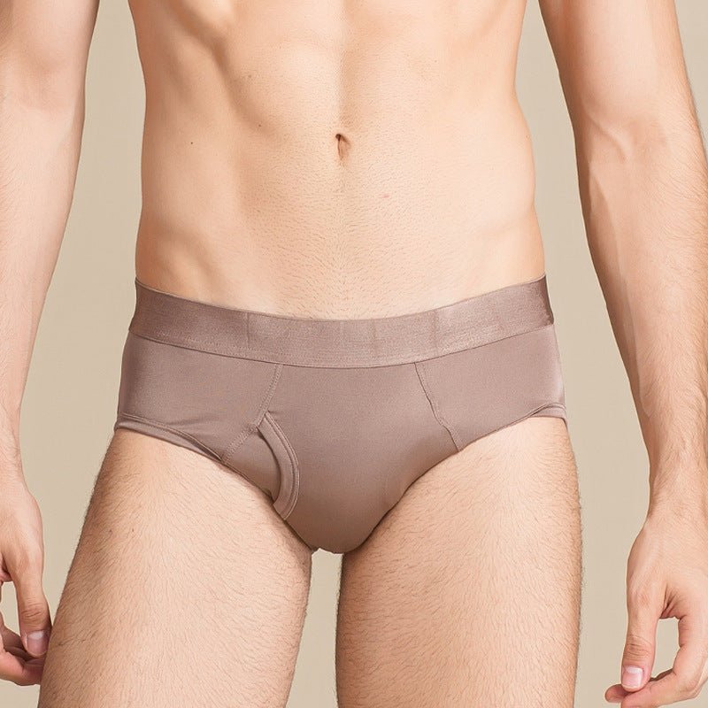 Classic Mens Silk Briefs Sexy Silk Triangle Boxer