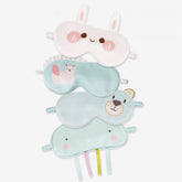 Cute Kids Silk Eye Mask Cartoon Animal and Fruit Designs Silk Sleep Mask