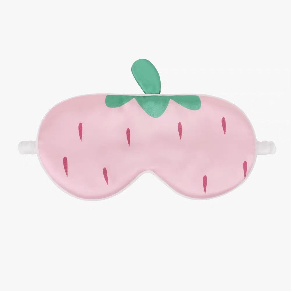 Cute Kids Silk Eye Mask Cartoon Animal and Fruit Designs Silk Sleep Mask