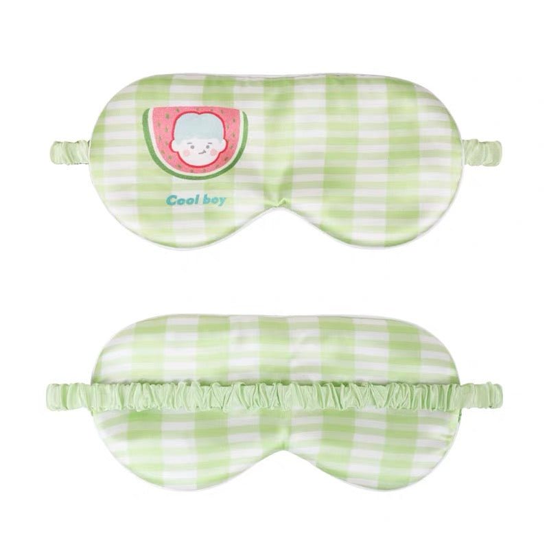 Cute Kids Silk Eye Mask Fun Educational Science Printed Silk Sleep Eye Mask