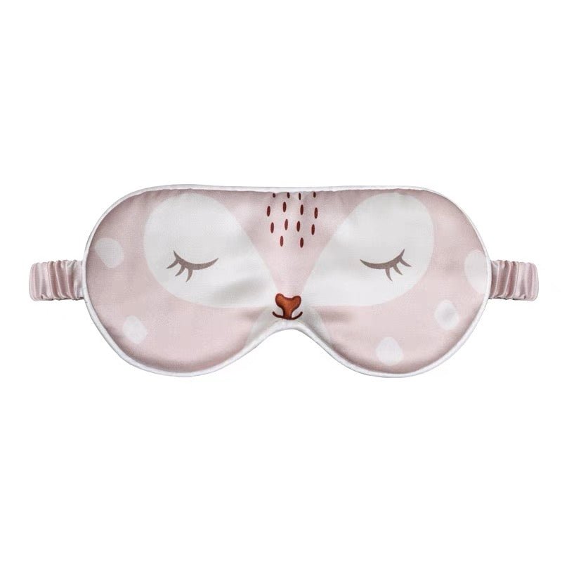 Cute Kids Silk Eye Mask Fun Educational Science Printed Silk Sleep Eye Mask