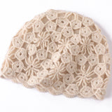 Handcrafted Crochet Knit Cashmere Beanie Inspired Cashmere Lace Beanie Hat
