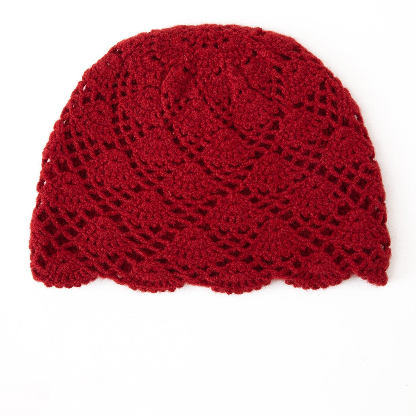 Handmade Crochet Cashmere Beanie for Women Cashmere Knit Hat