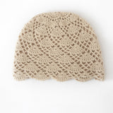 Handmade Crochet Cashmere Beanie for Women Cashmere Knit Hat