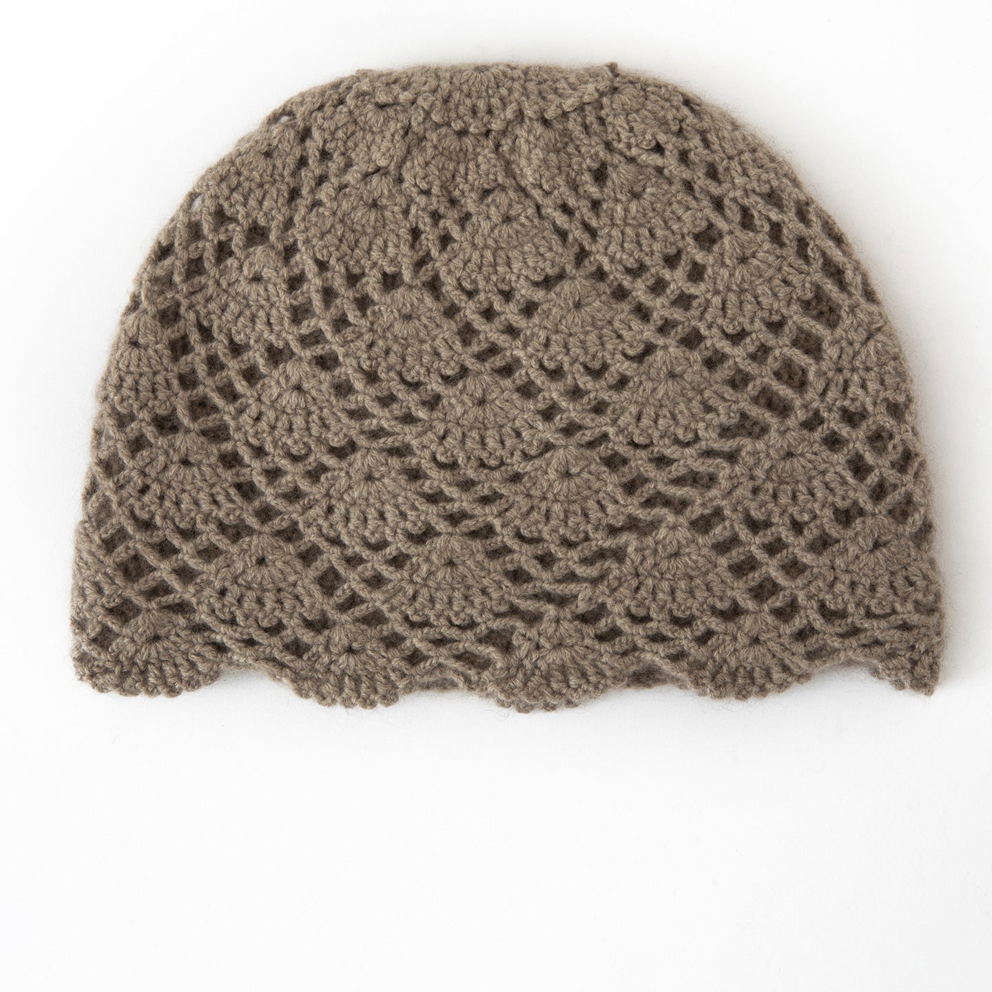 Handmade Crochet Cashmere Beanie for Women Cashmere Knit Hat
