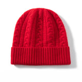 kids cashmere hat girls boys winter thick cold - proof warm knitted earmuffs cashmere beanie