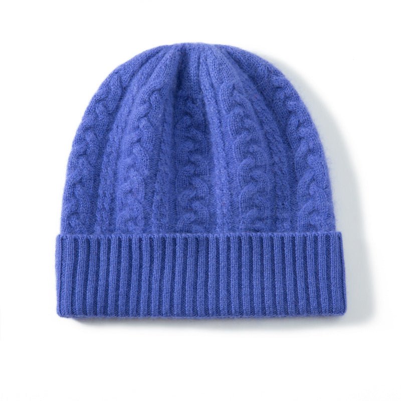 kids cashmere hat girls boys winter thick cold - proof warm knitted earmuffs cashmere beanie