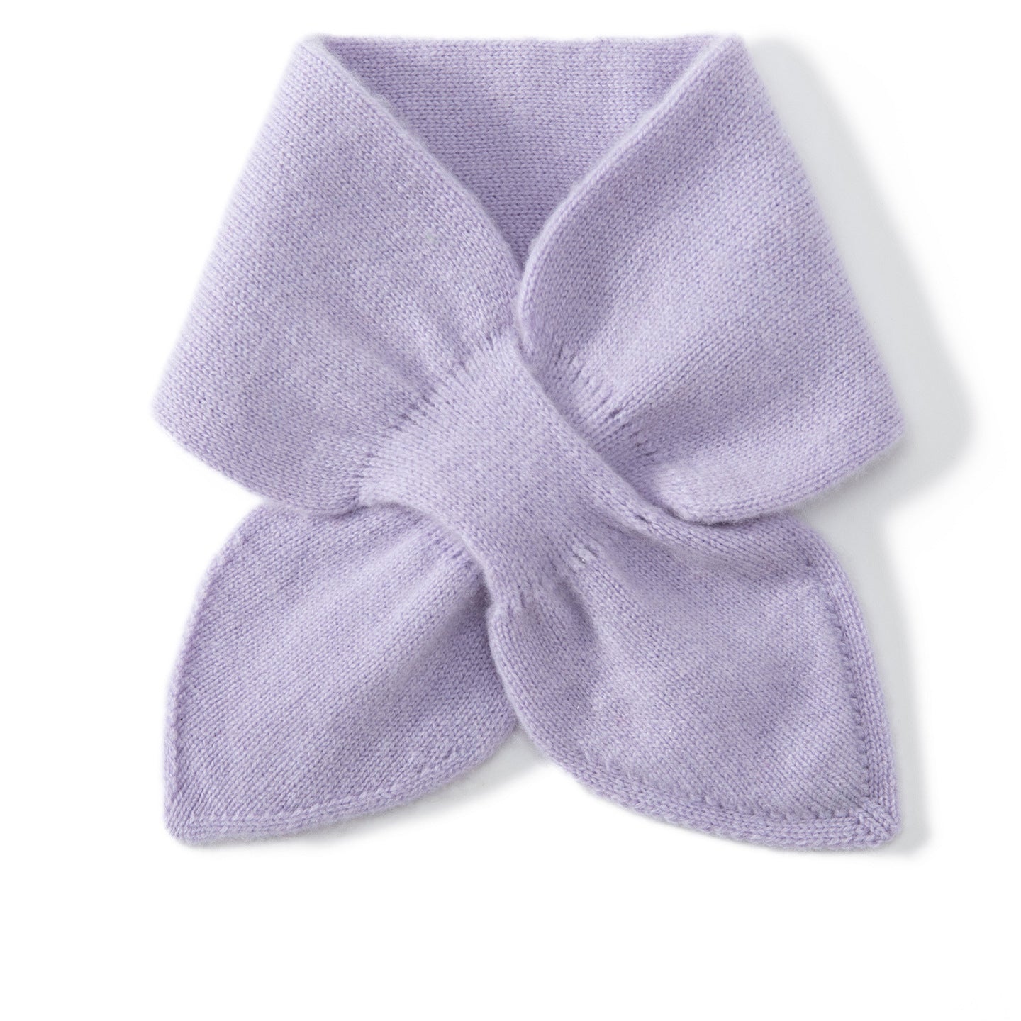Kids Colorful Knit Cashmere Scarf Bow Knot Cashmere Neck Warmer