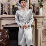Long Men's Silk Robes Luxury Mens Silk Dressing Gowns