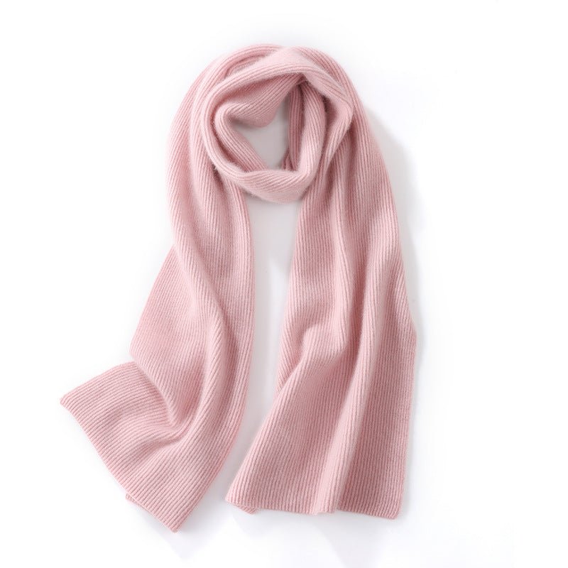 Long Ribbed Cashmere Scarf Unisex Cashmere Shawl Cashmere Wrap