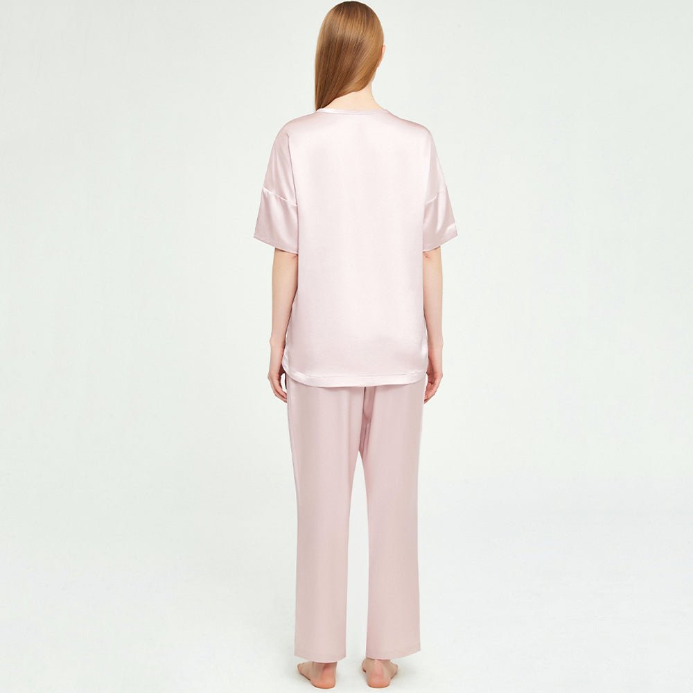 Loose silk pajamas set 100% Mulberry soft comfy Silk sleepwear