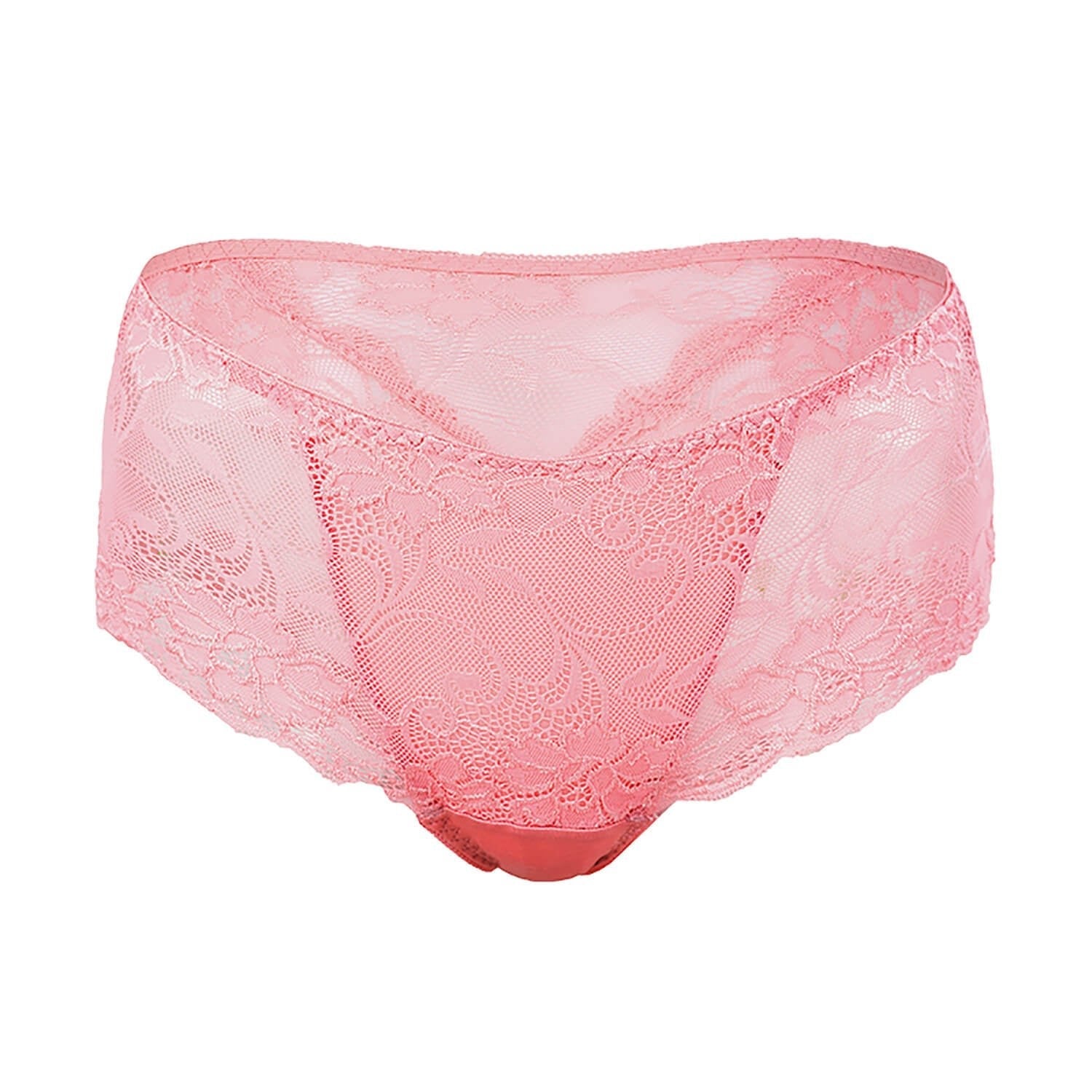 Silk knitted underwear women's lace shorts mulberry silk sexy and comfortable low - waist boxers