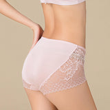 Silk panties women's lace seamless mulberry silk knitted boxer briefs