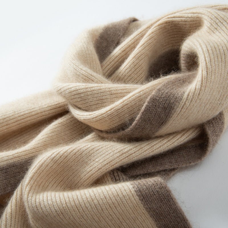 Women and Men Long Cashmere Scarf Lightweight Luxury Cashmere Stitch Scarves