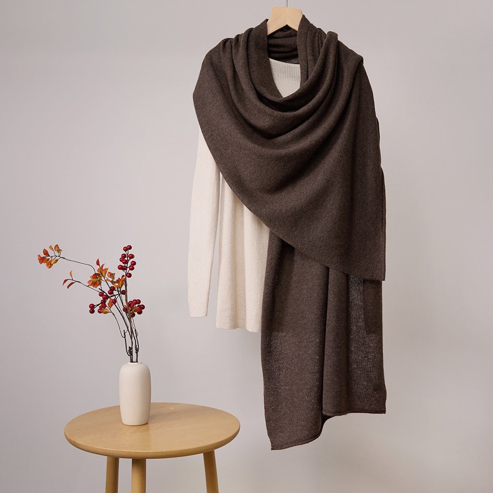 Women's Long Cashmere Shawl and Wraps Large Soft Solid Cashmere Scarf