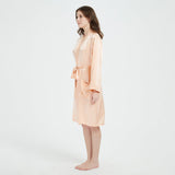 Womens Long Sleeve Silk Kimono Robe