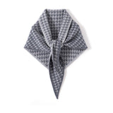 Womens Luxury Houndstooth Cashmere Scarf Heritage - Inspired Cashmere Shawl