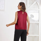 Women's Pure Silk Tank Tops Sleeveless Summer Silk Shirts