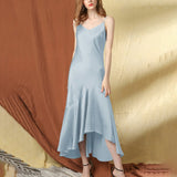 Womens Sexy Silk Dress Wedding Evening Formal Dresses