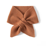 Womens Soft Cashmere Knitted Scarf Women Pull Through Cashmere Neck Warmer