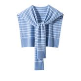 Womens Striped Pashmina Shawls and Wraps Cashmere Shoulder Cape