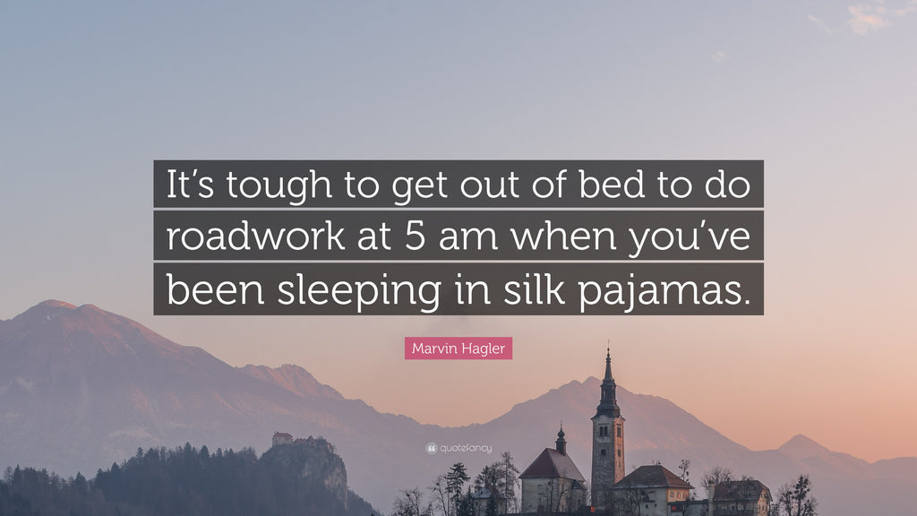 it's hard to when you sleep in silk pajamas