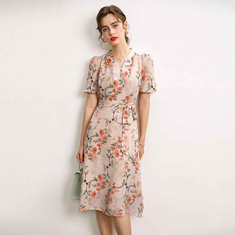 Wrap Silk Dress