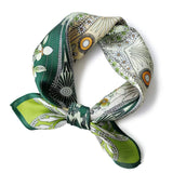 Silk Head Scarf Women's Fashion Square Neck Silk Scarfs