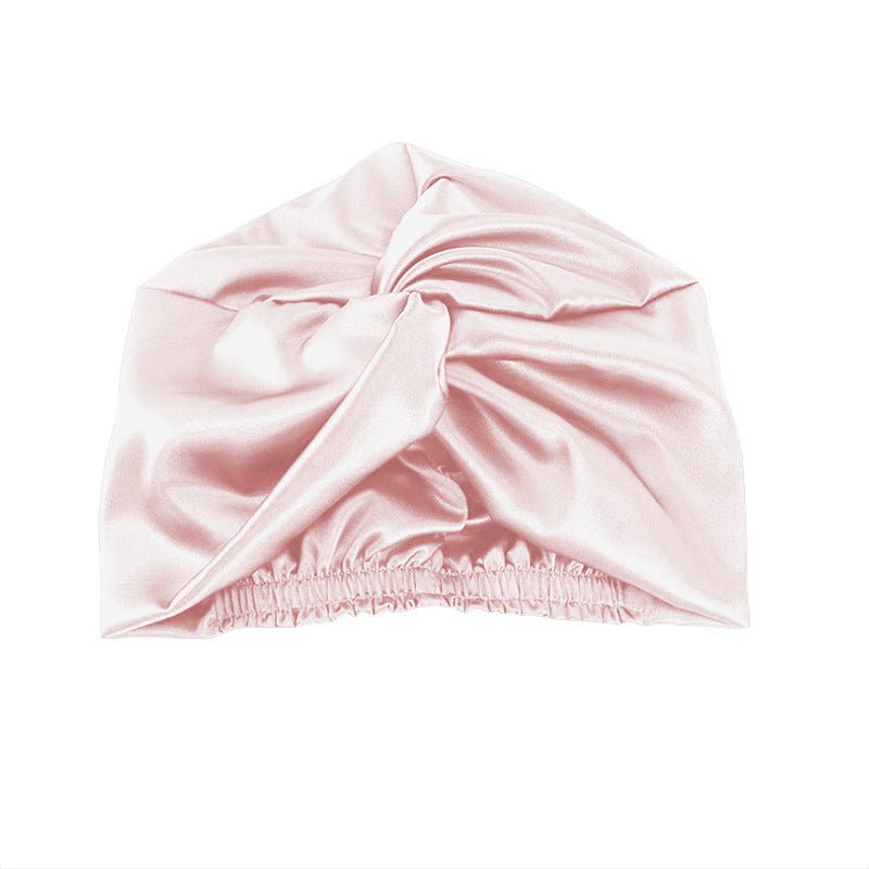 100% Mulberry Silk Sleep Cap for Women, Double Layer Silk Night Bonnet for Sleeping Curly Hair - slipintosoft