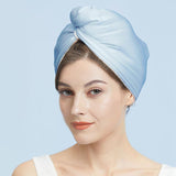 Silk Dry Hair Cap 100% Mulberry Terry Lined Hair Wrap Cap