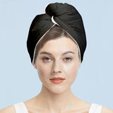 Silk Dry Hair Cap 100% Mulberry Terry Lined Hair Wrap Cap