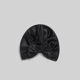 19 Momme Women Elegant Bowknot Silk Sleep Caps Sleeping for Hair - slipintosoft