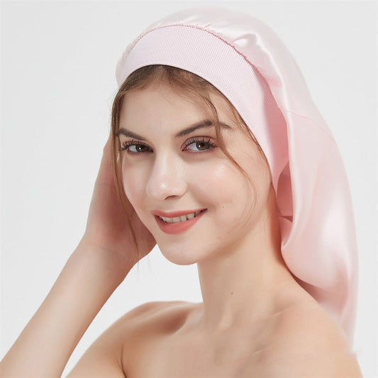 Women Long Silk Sleep Cap Silk Bonnet For Hair Sleep Caps