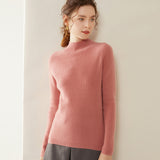 Womens Mock Neck Cashmere Sweater Cashmere Pullover Multi Colors