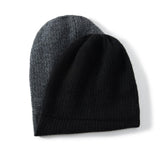 Adult Cashmere Beanie Double Layer Mixed Colors Cashmere Hats for Fall Winter